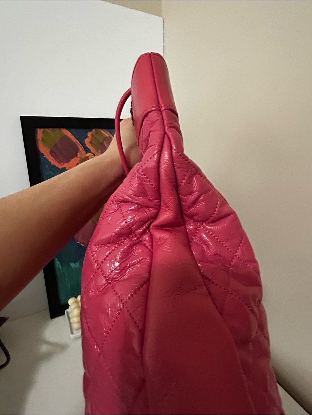 CHANEL Hot Pink Quilted Leather - Picture 6 of 16